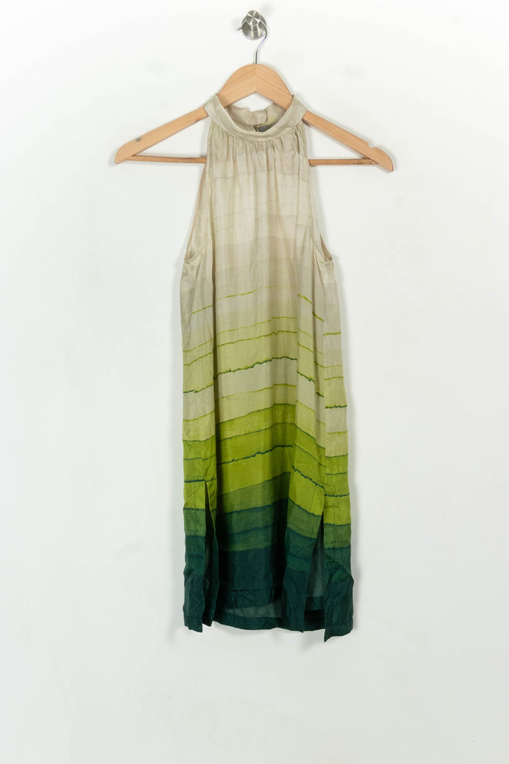 Top Vert et Beige - Taille S/36 de la marque Max Mara | PARAD106542 - Vendu par Paradigme - Image 2