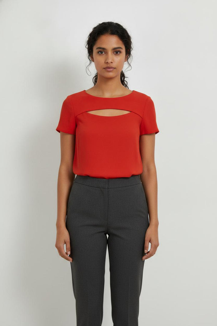 Blouse Rouge - Taille S/36 de la marque Maje | PARAD106544 - Vendu par Paradigme - Image 1