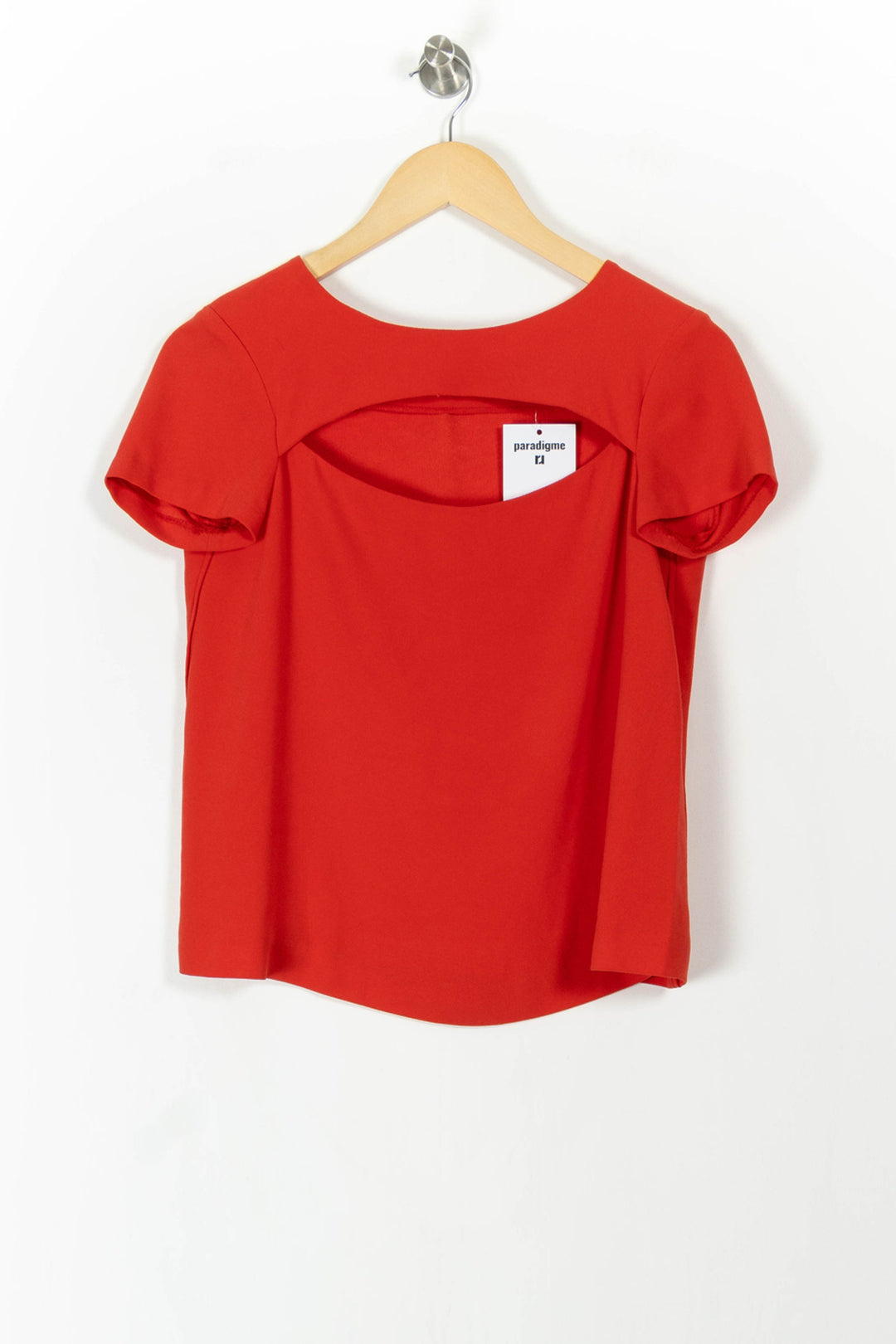 Blouse Rouge - Taille S/36 de la marque Maje | PARAD106544 - Vendu par Paradigme - Image 2