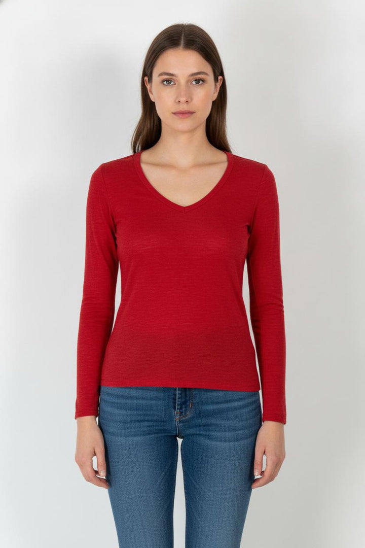 Pull Rouge - Taille S/36 de la marque Maje | PARAD106548 - Vendu par Paradigme - Image 1