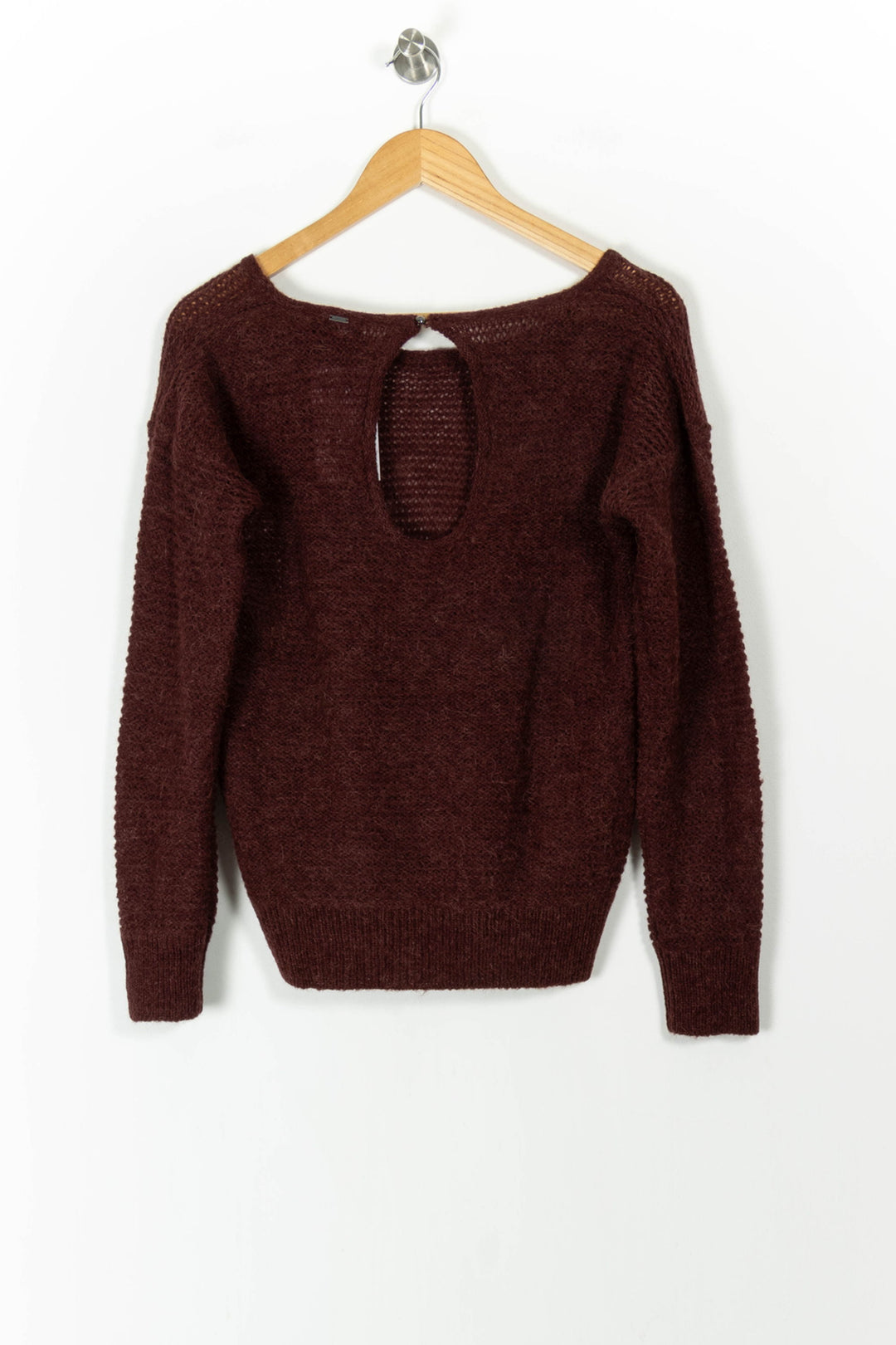 Pull Bordeaux - Taille XS/34 de la marque IKKS | PARAD106549 - Vendu par Paradigme - Image 4