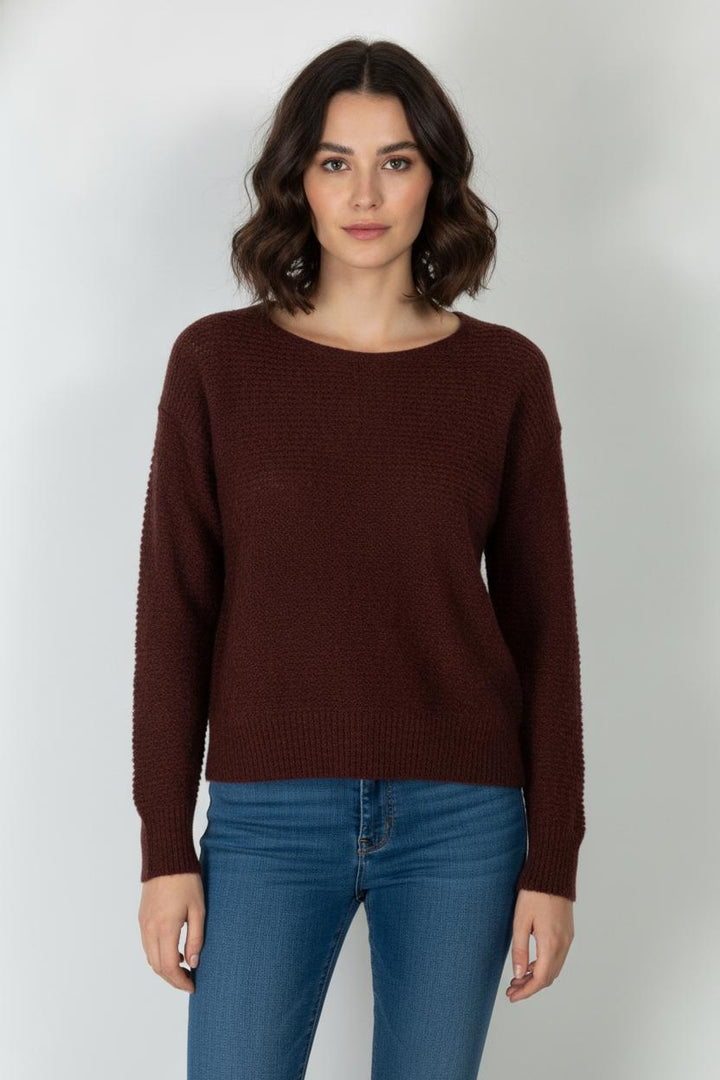 Pull Bordeaux - Taille XS/34 de la marque IKKS | PARAD106549 - Vendu par Paradigme - Image 1