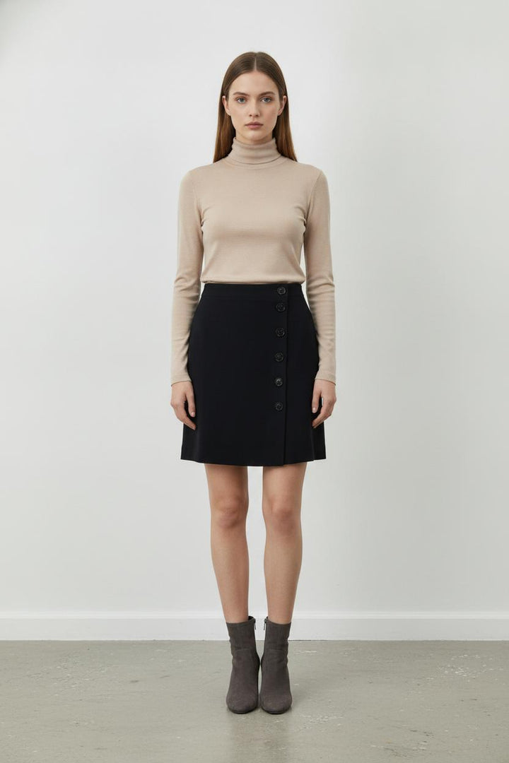 Jupe Courte Bleue - Taille S/36 de la marque Caroll | PARAD106550 - Vendu par Paradigme - Image 1