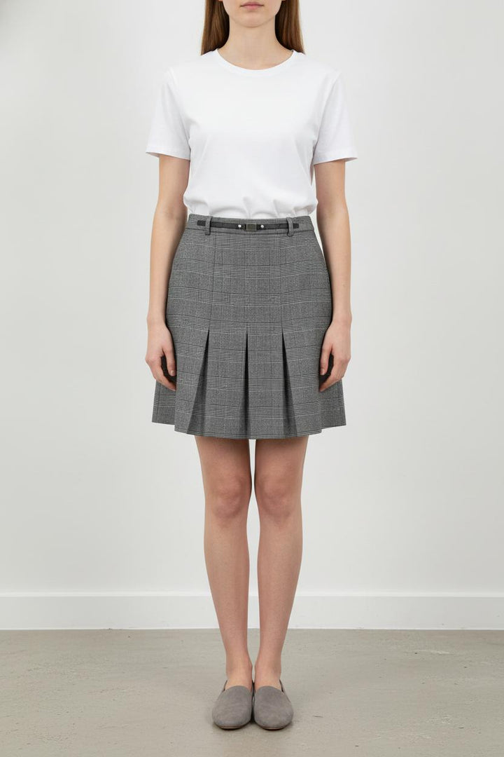 Jupe Plissée Grise - Taille S/36 de la marque Caroll | PARAD106555 - Vendu par Paradigme - Image 1