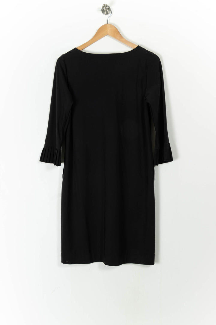 Robe Droite Noire - Taille M/38 de la marque Indies | PARAD106557 - Vendu par Paradigme - Image 4