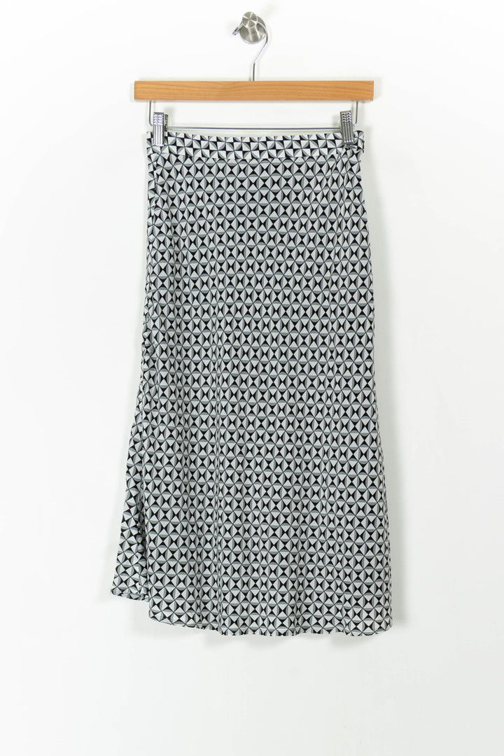 Jupe Midi Grise et Noire - Taille M/38 de la marque IKKS | PARAD106558 - Vendu par Paradigme - Image 2