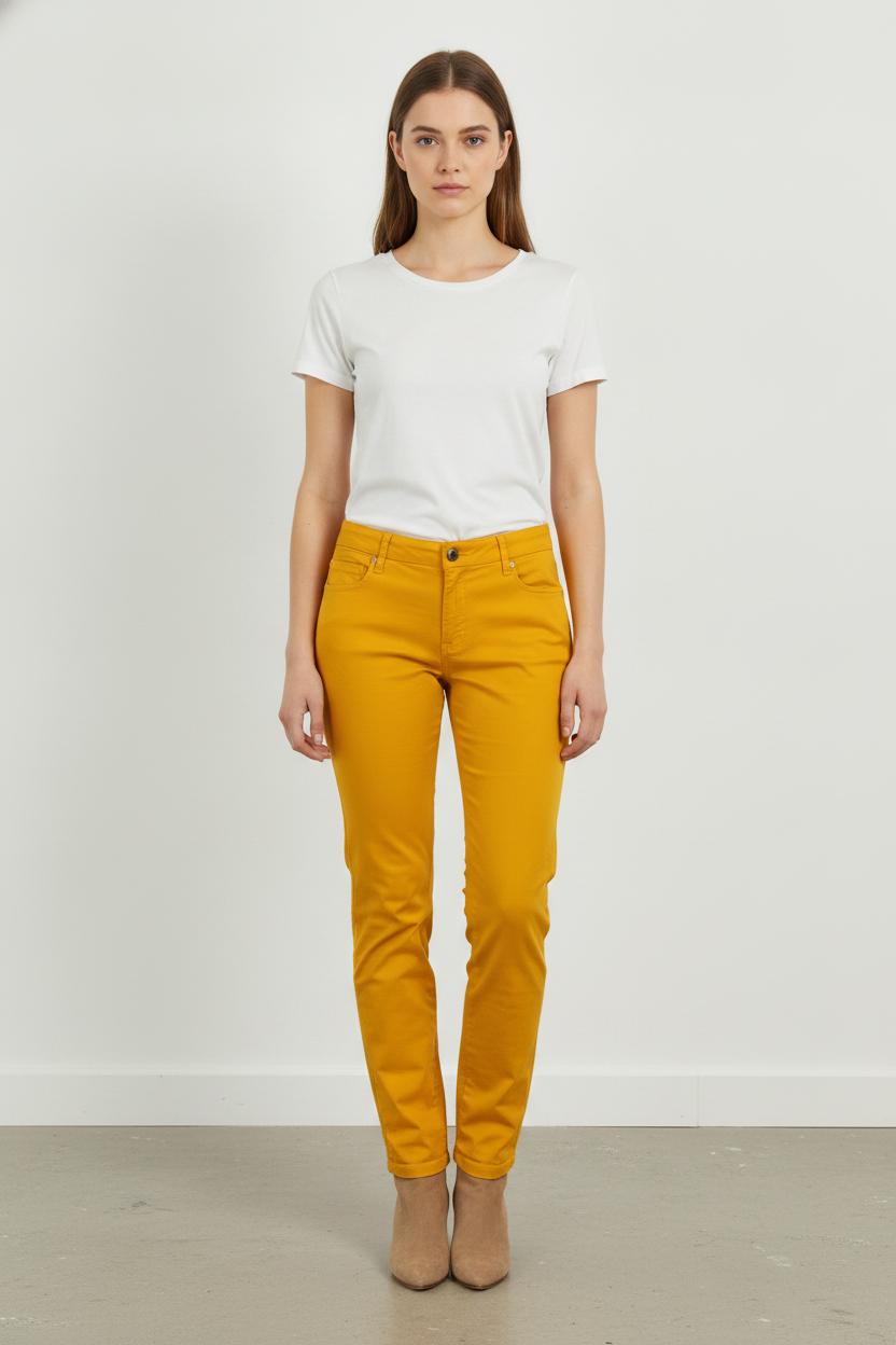 Pantalon Jaune - Taille XL/42 de la marque Indies | PARAD106562 - Vendu par Paradigme - Image 1