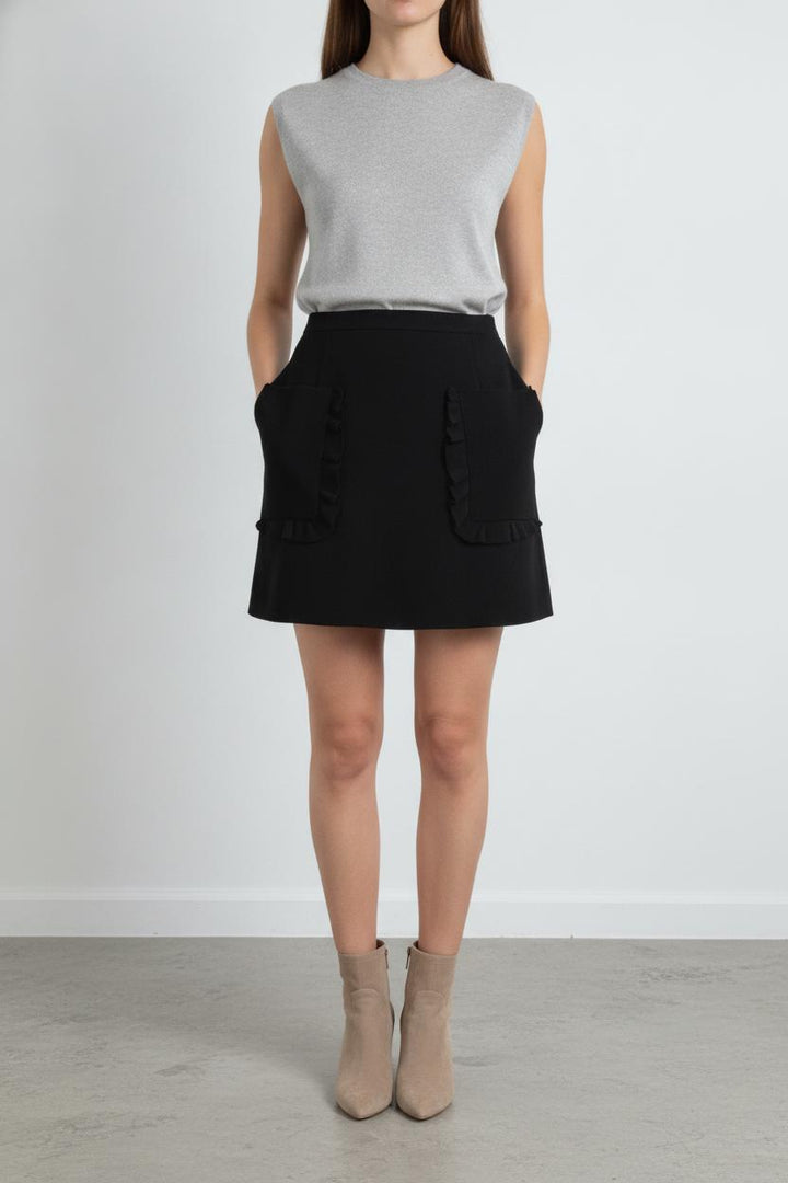 Jupe Courte Noire - Taille L/40 de la marque Sandro | PARAD106574 - Vendu par Paradigme - Image 1