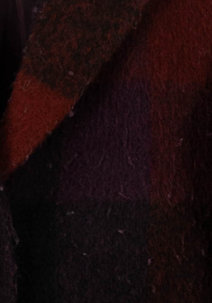 Manteau Épais Rouge et Noir - Taille M/38 de la marque La Fée Maraboutée | PARAD106577 - Vendu par Paradigme - Image 3