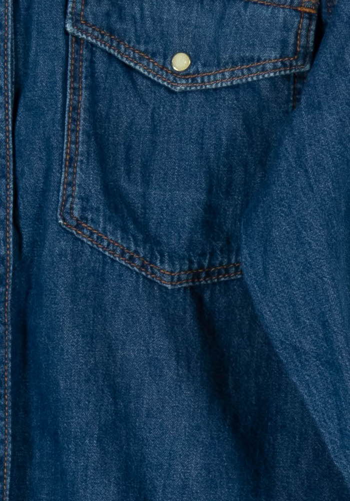 Chemise en Jean Bleue - Taille S/36 de la marque Galeries Lafayette | PARAD106585 - Vendu par Paradigme - Image 3