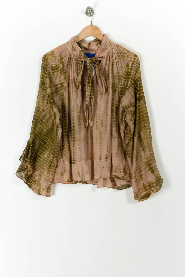 Blouse Rose et Verte - Taille XS/34 de la marque Mes Demoiselles Paris | PARAD106586 - Vendu par Paradigme - Image 2
