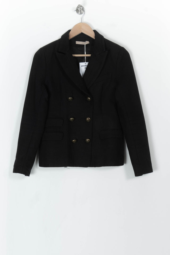 Blazer Noir - Taille M/38 de la marque Sandro | PARAD106589 - Vendu par Paradigme - Image 2