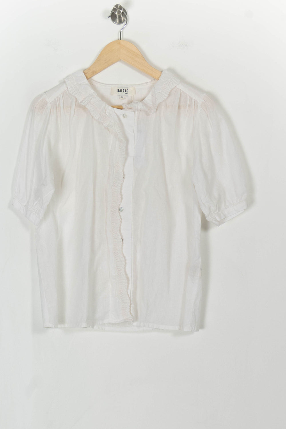 Blouse Blanche - Taille M/38 de la marque Balzac Paris | PARAD106590 - Vendu par Paradigme - Image 2