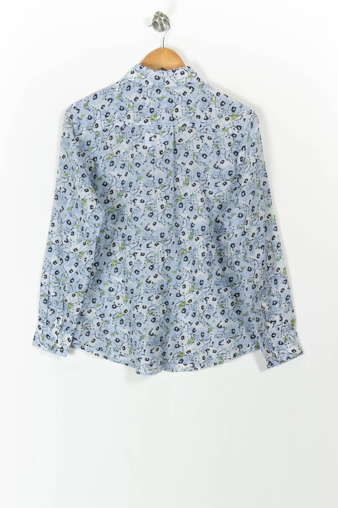 Chemise Fleurie Bleue - Taille S/36 de la marque La Redoute Collections | PARAD106596 - Vendu par Paradigme - Image 4