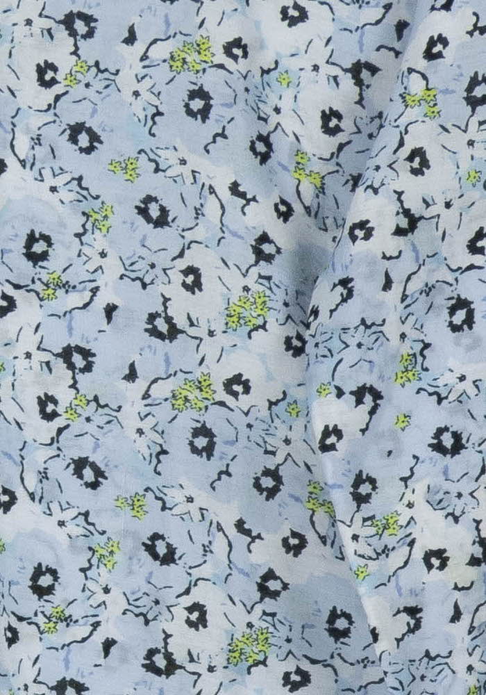 Chemise Fleurie Bleue - Taille S/36 de la marque La Redoute Collections | PARAD106596 - Vendu par Paradigme - Image 3