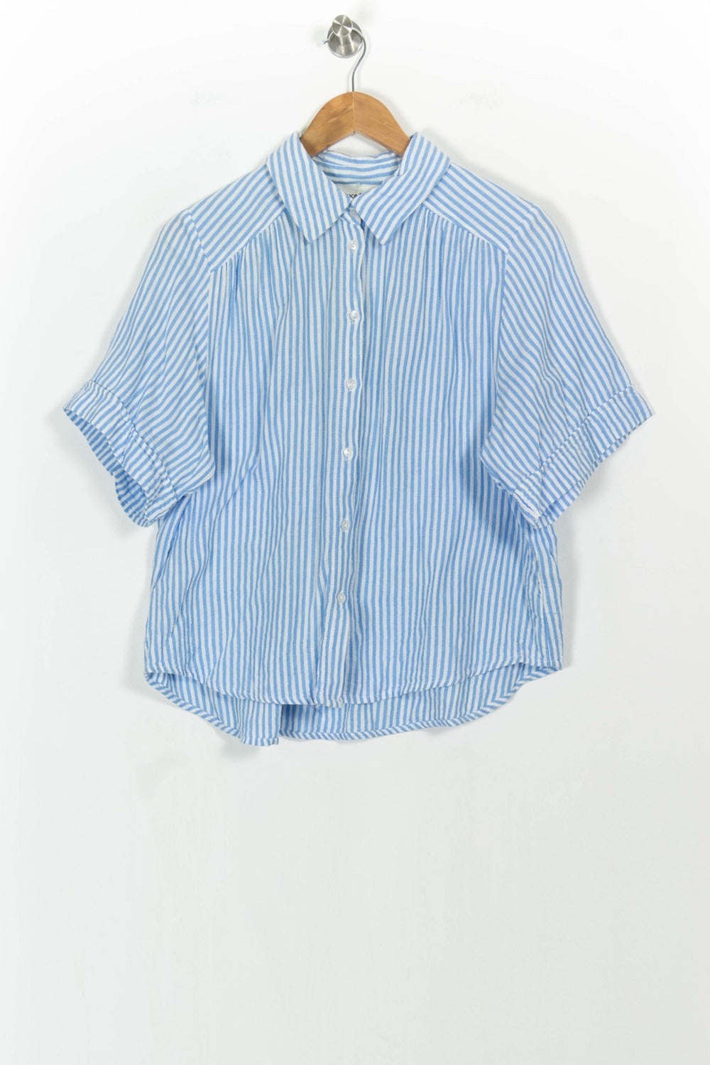 Chemise à Rayures Bleue et Blanche - Taille L/40 de la marque Grace & Mila | PARAD106608 - Vendu par Paradigme - Image 2