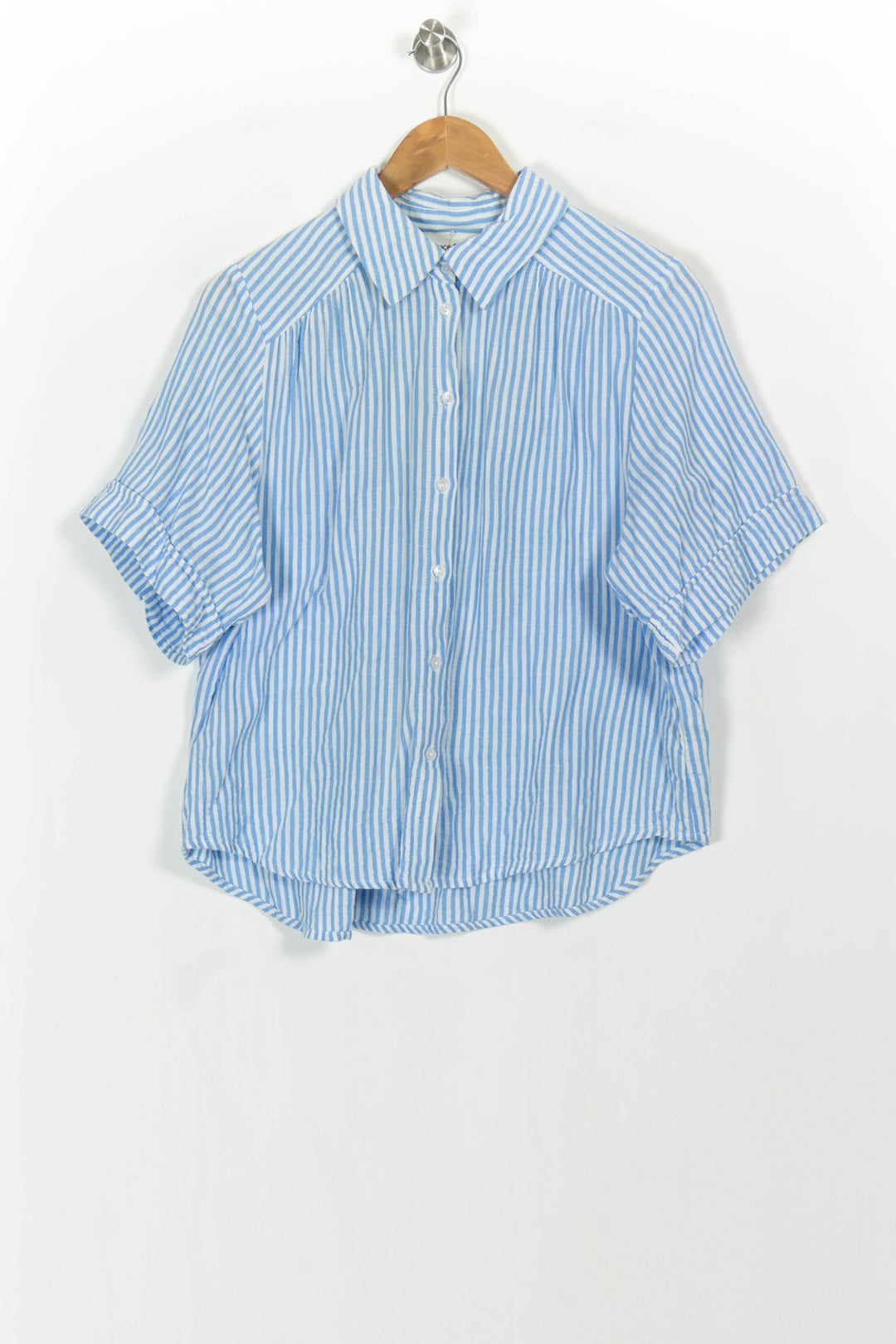 Chemise à Rayures Bleue et Blanche - Taille L/40 de la marque Grace & Mila | PARAD106608 - Vendu par Paradigme - Image 2