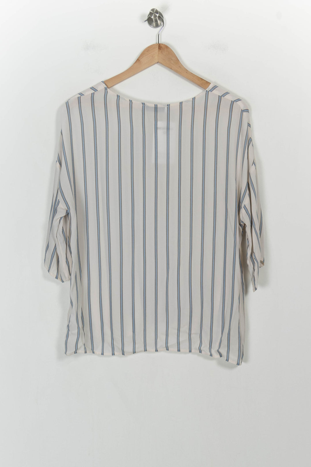 Blouse Blanc et Bleu - Taille M/38 de la marque Samsoe Samsoe | PARAD106612 - Vendu par Paradigme - Image 4