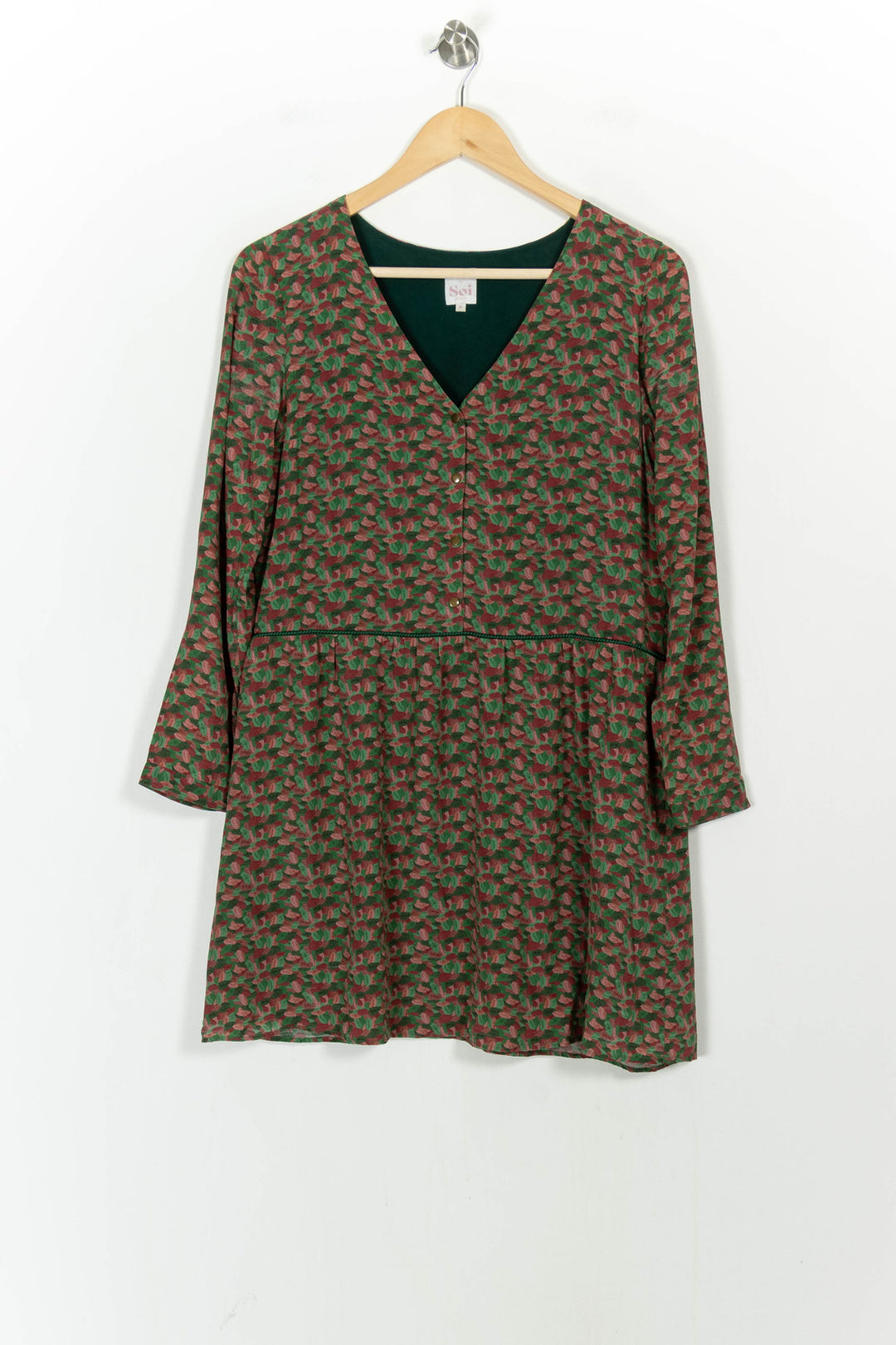 Robe Verte et Rouge - Taille S/36 de la marque Soi Paris | PARAD106616 - Vendu par Paradigme - Image 2