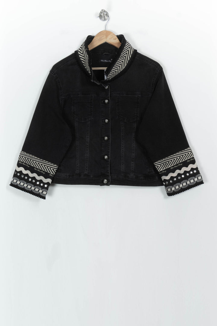 Veste Noire et Blanche - Taille XXXL/46 de la marque Indies | PARAD106619 - Vendu par Paradigme - Image 2