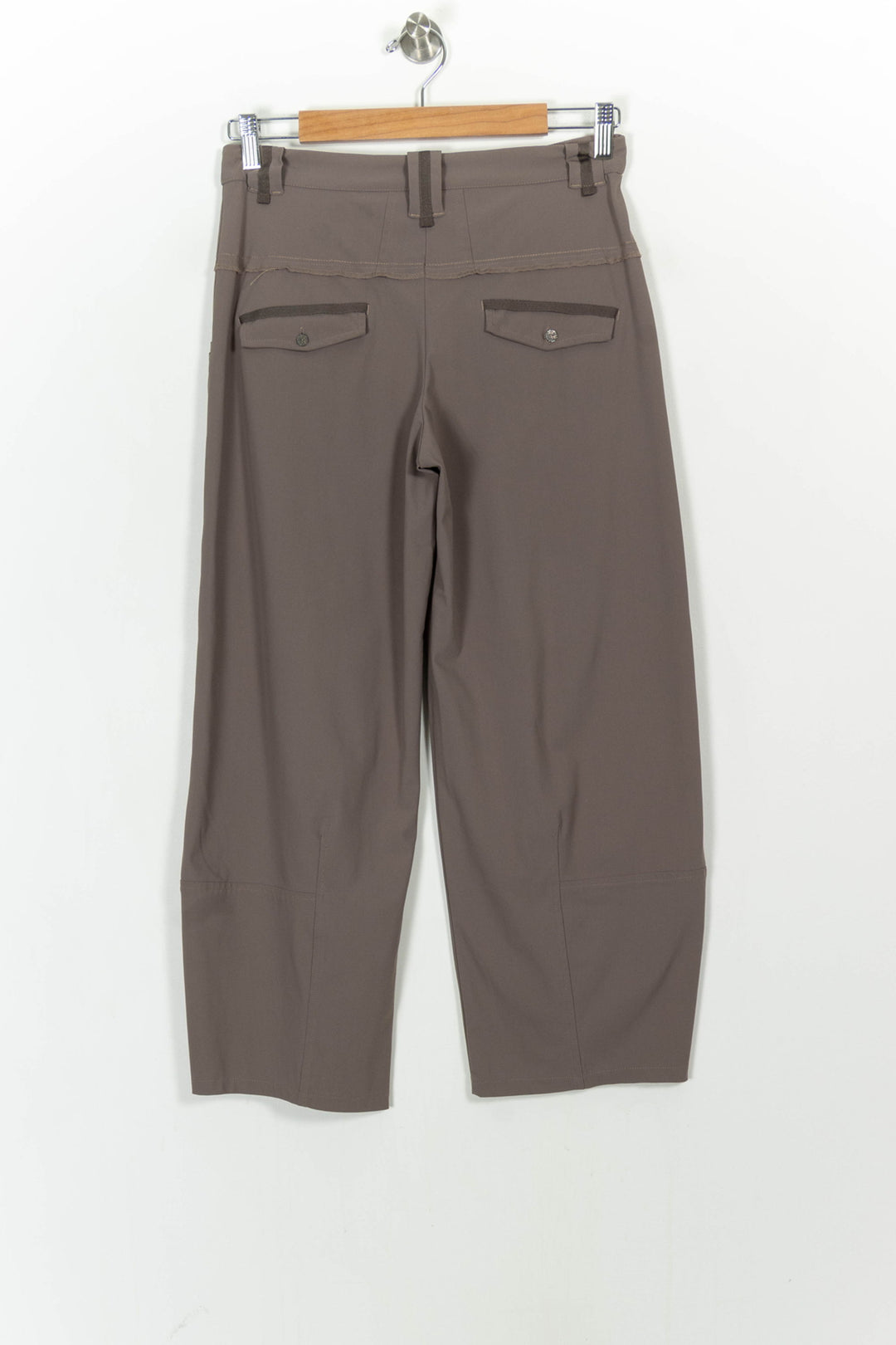 Pantalon Large Marron - Taille S/36 de la marque Indies | PARAD106620 - Vendu par Paradigme - Image 4