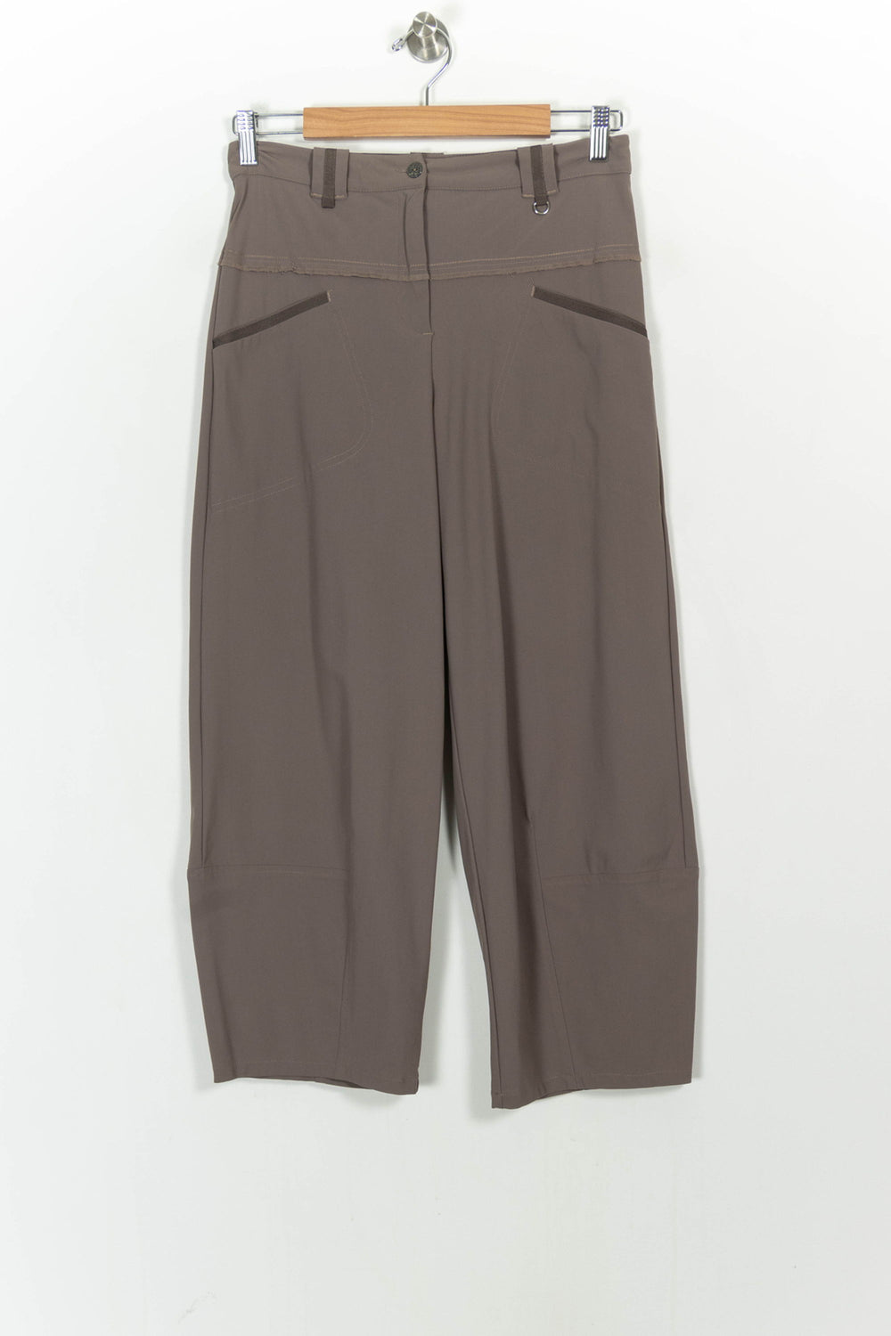 Pantalon Large Marron - Taille S/36 de la marque Indies | PARAD106620 - Vendu par Paradigme - Image 2