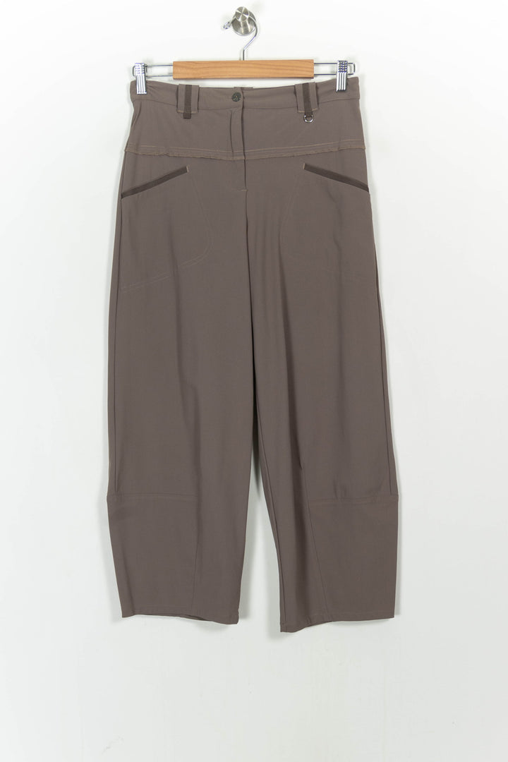 Pantalon Large Marron - Taille S/36 de la marque Indies | PARAD106620 - Vendu par Paradigme - Image 2