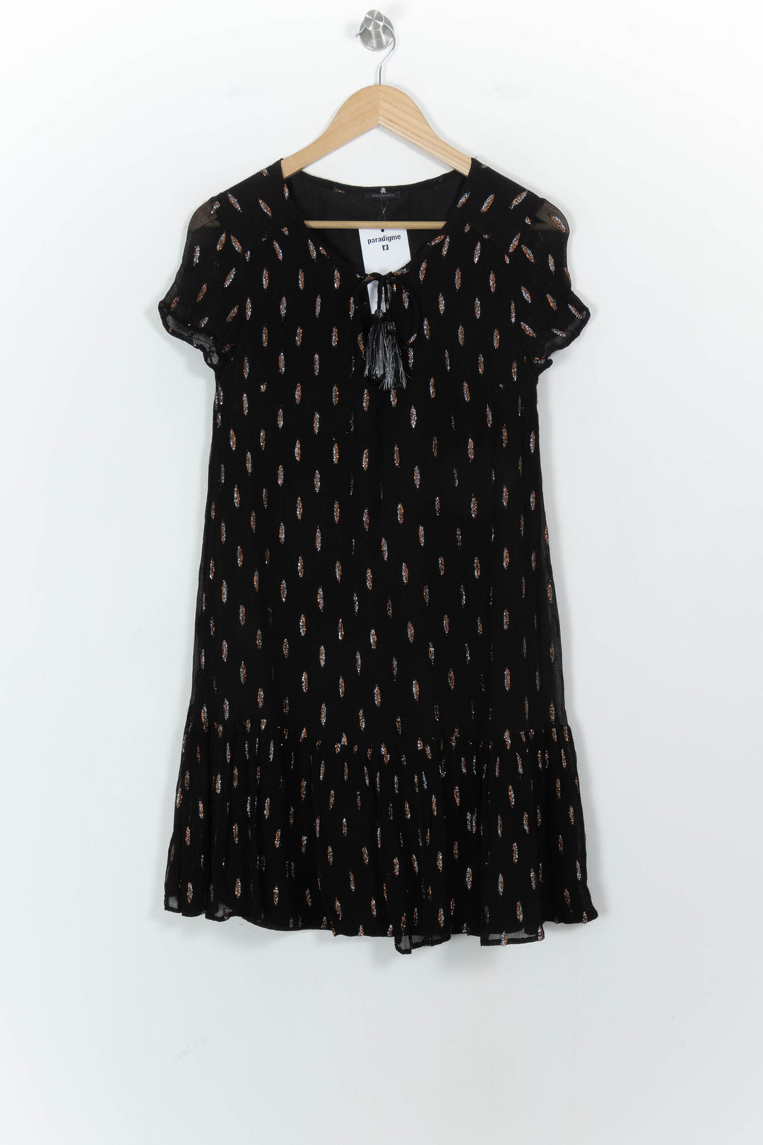 Robe Noire - Taille M/38 de la marque IKKS | PARAD106621 - Vendu par Paradigme - Image 2