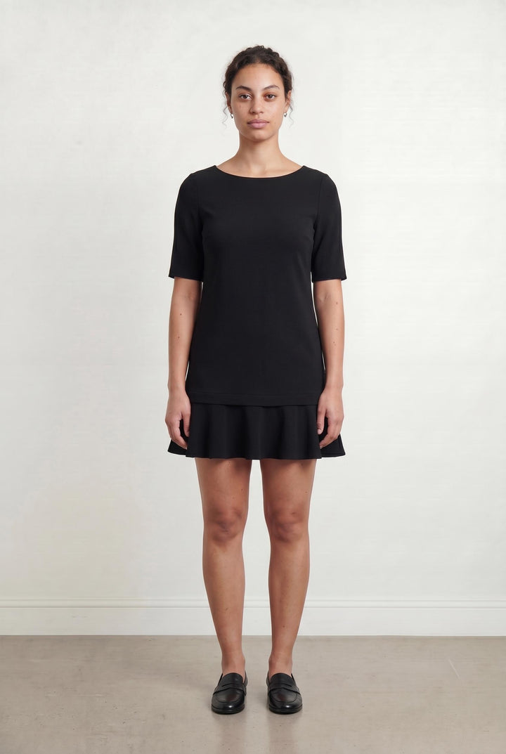 Robe Volantée Noire - Taille L/40 de la marque ZAPA | PARAD106624 - Vendu par Paradigme - Image 1