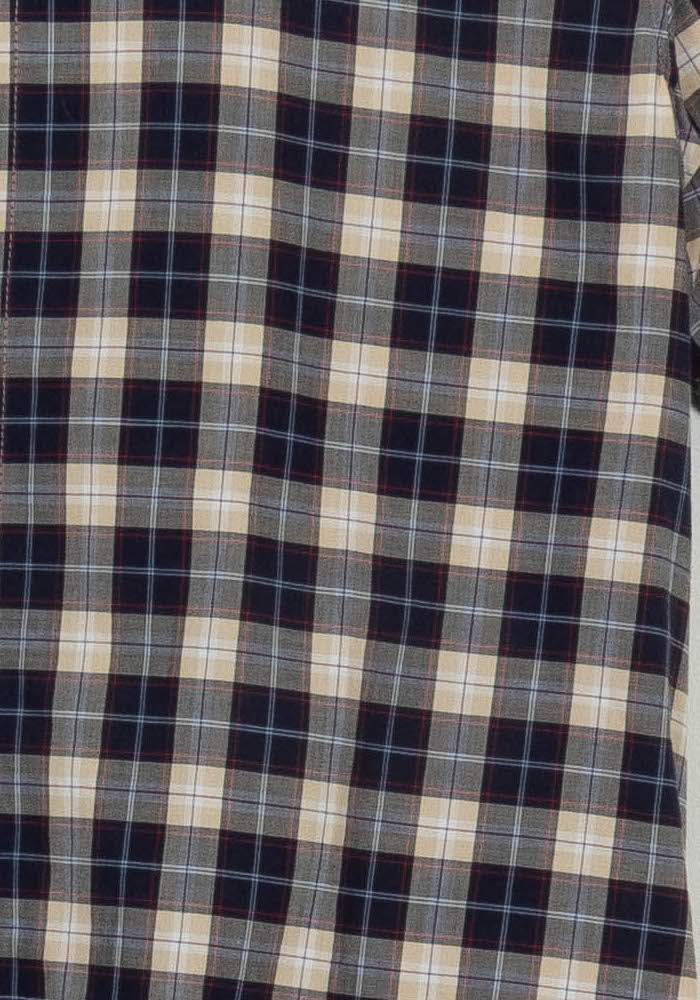Chemise à Carreaux Bleu et Beige - Taille XS/34 de la marque A.P.C. | PARAD106625 - Vendu par Paradigme - Image 3