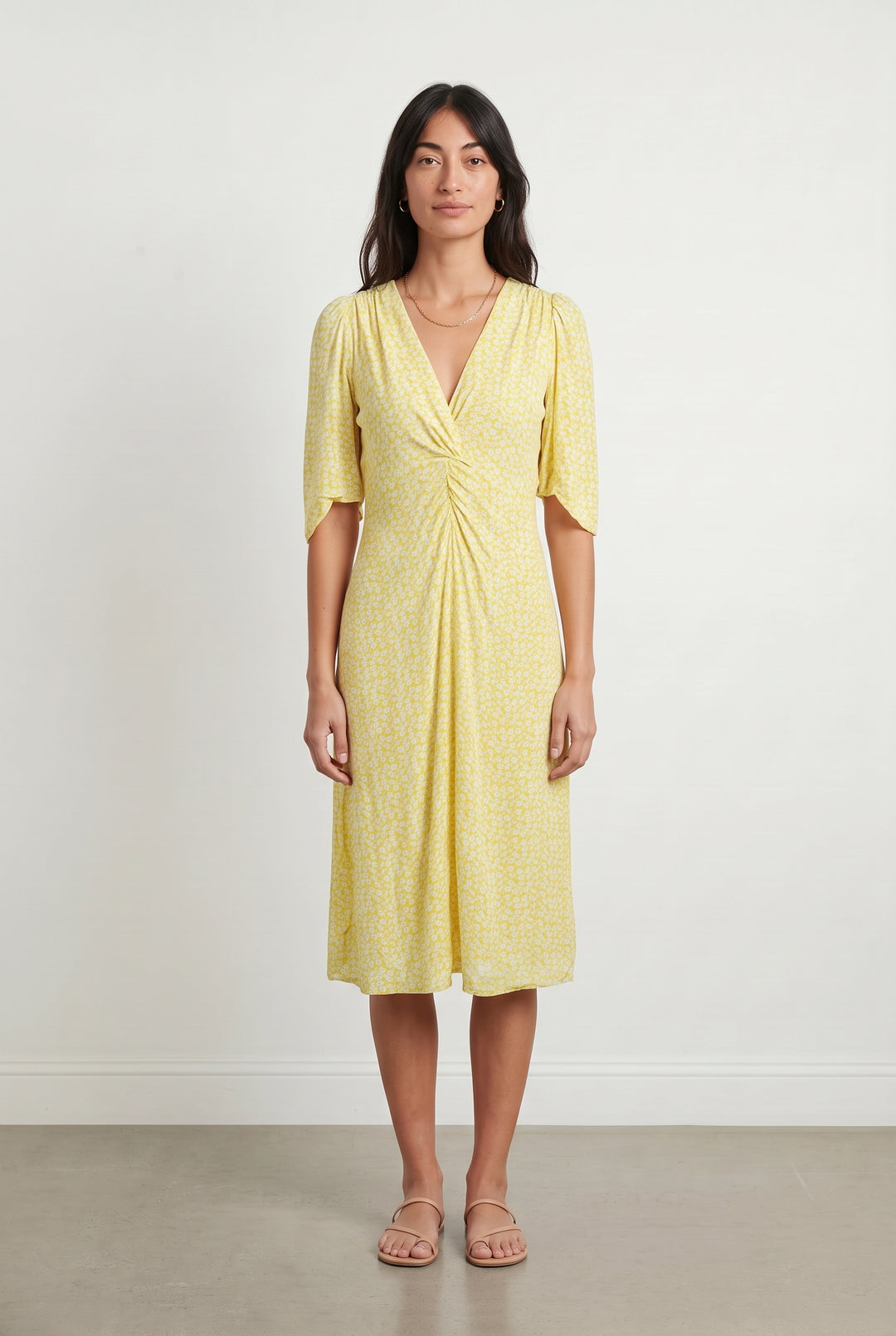 Robe Jaune et Blanche - Taille S/36 de la marque Petite Mendigote | PARAD106629 - Vendu par Paradigme - Image 1