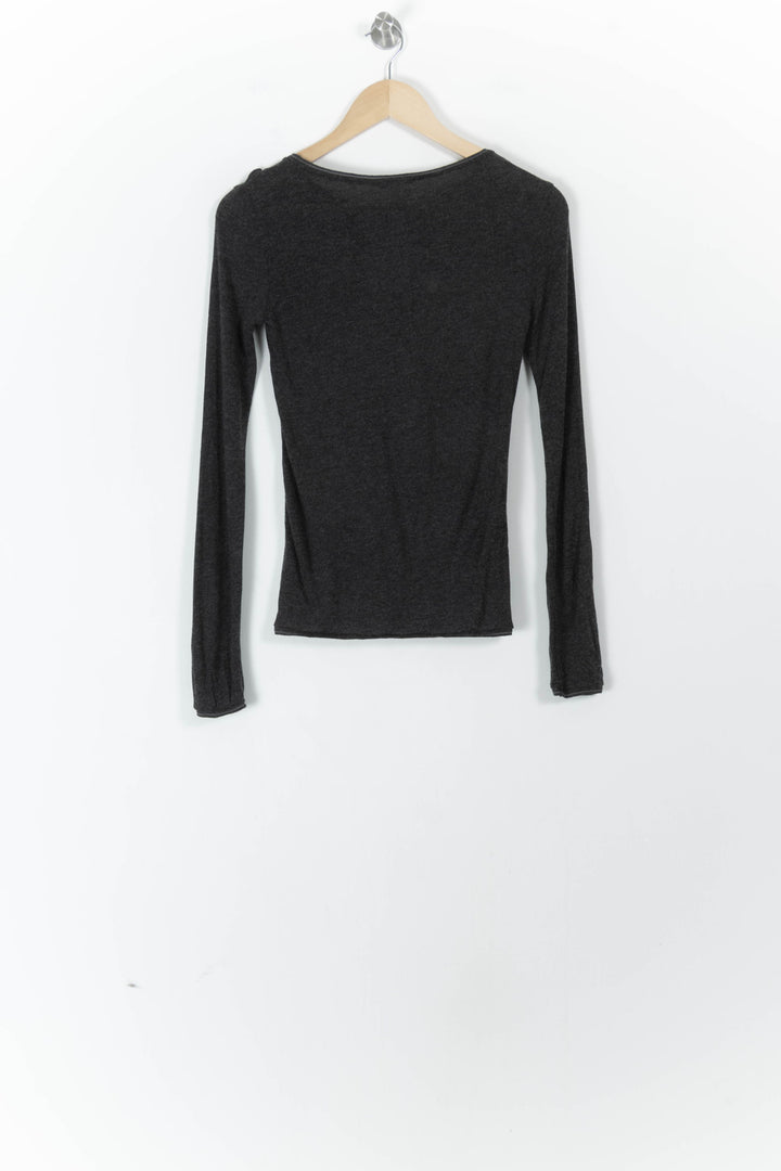 Pull Gris - Taille S/36 de la marque IKKS | PARAD106635 - Vendu par Paradigme - Image 4