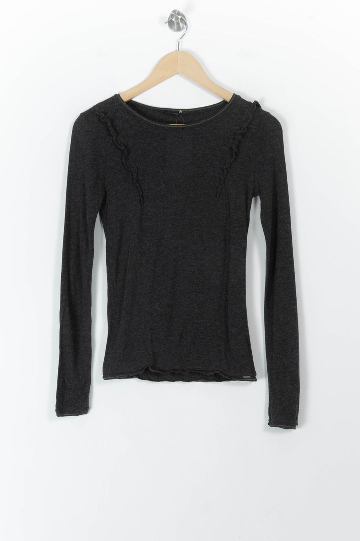 Pull Gris - Taille S/36 de la marque IKKS | PARAD106635 - Vendu par Paradigme - Image 2