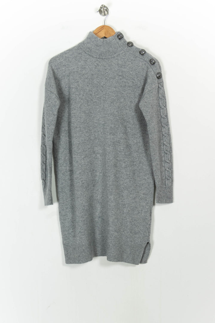 Robe Pull Grise - Taille M/38 de la marque IKKS | PARAD106640 - Vendu par Paradigme - Image 2