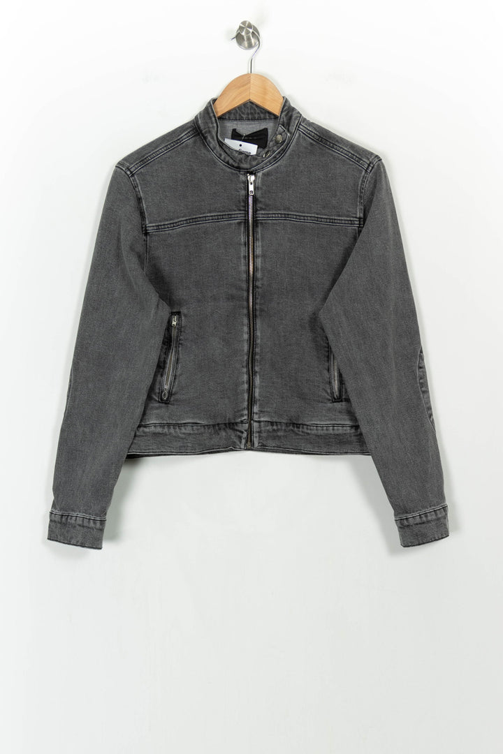 Veste en Jean Grise - Taille M/38 de la marque IKKS | PARAD106644 - Vendu par Paradigme - Image 2