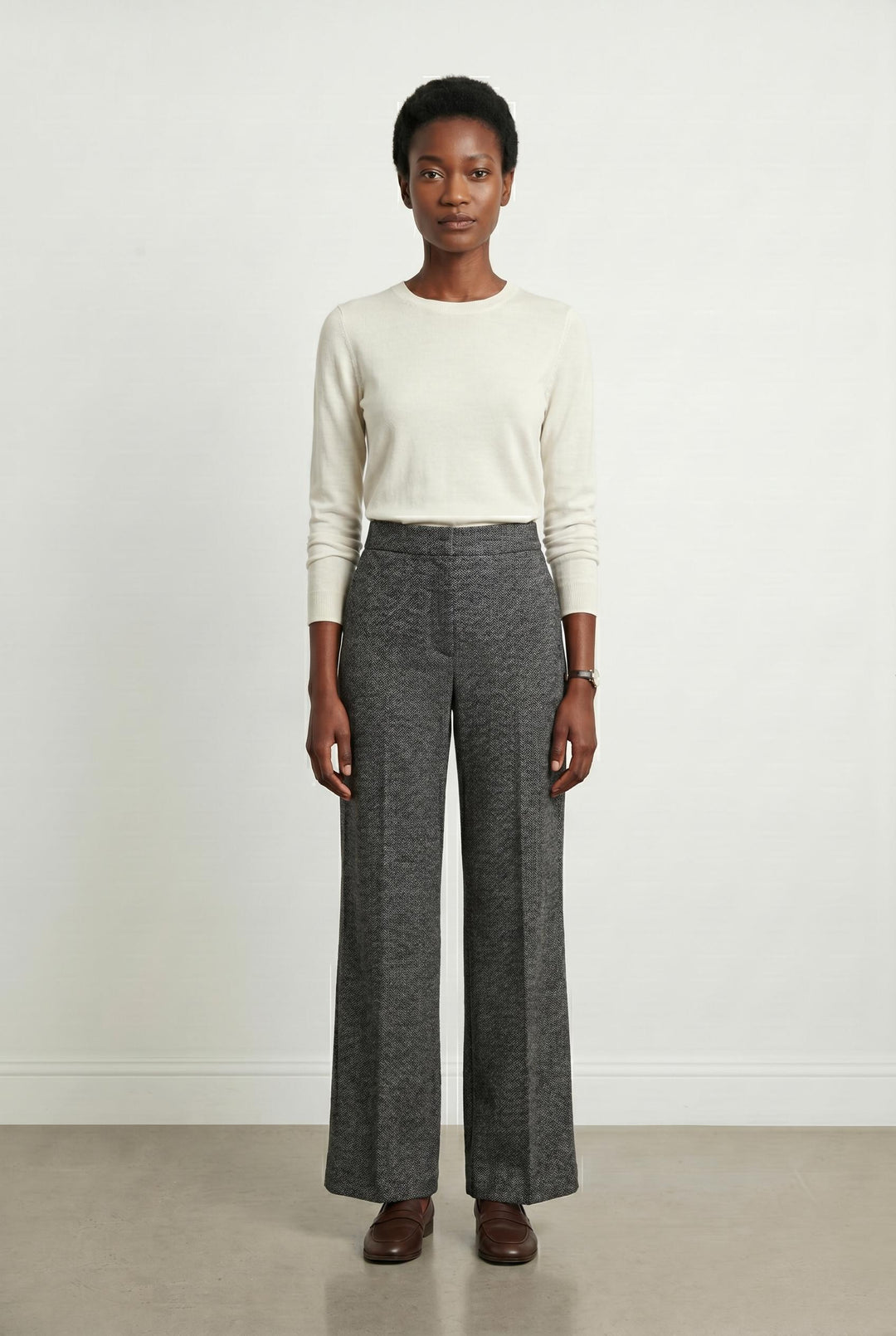 Pantalon Large Gris - Taille S/36 de la marque La Fée Maraboutée | PARAD106645 - Vendu par Paradigme - Image 1