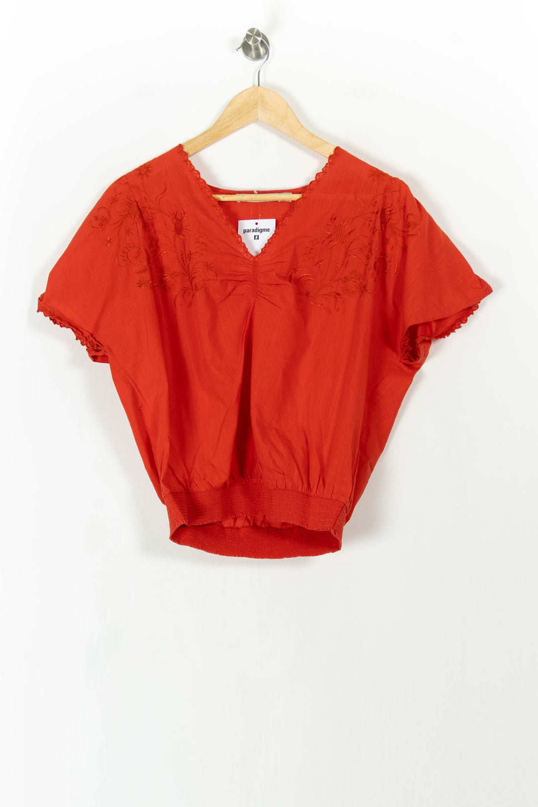 Blouse Orange - Taille S/36 de la marque La Fée Maraboutée | PARAD106646 - Vendu par Paradigme - Image 2