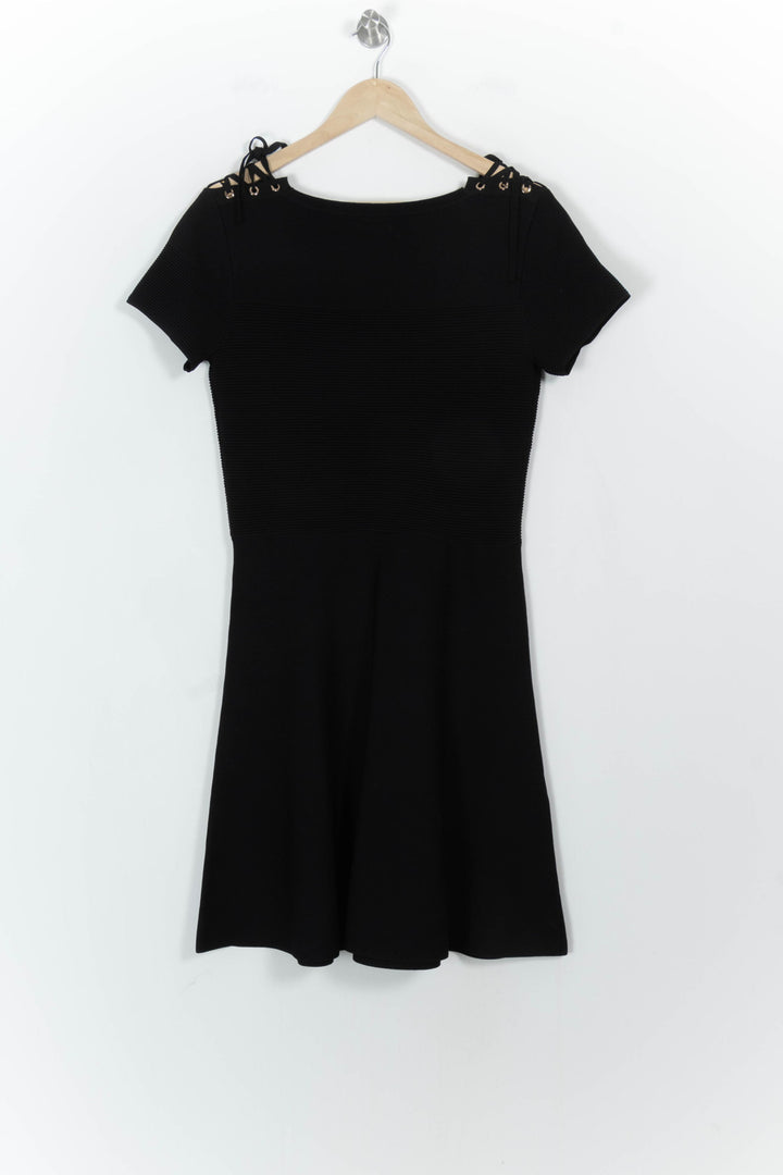 Robe Patineuse Noire - Taille M/38 de la marque Caroll | PARAD106649 - Vendu par Paradigme - Image 4