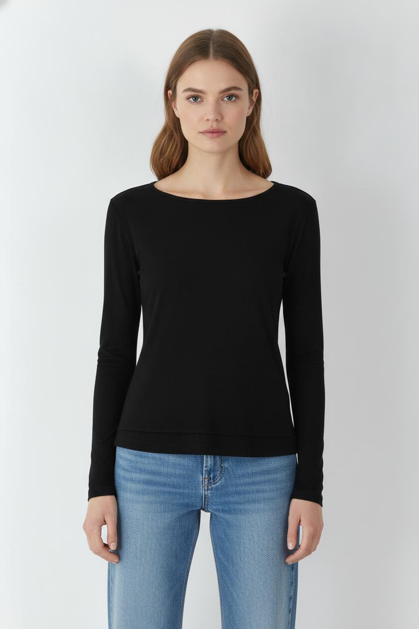 T-shirt Noir - Taille M/38 de la marque Comptoir des Cotonniers | PARAD106650 - Vendu par Paradigme - Image 1