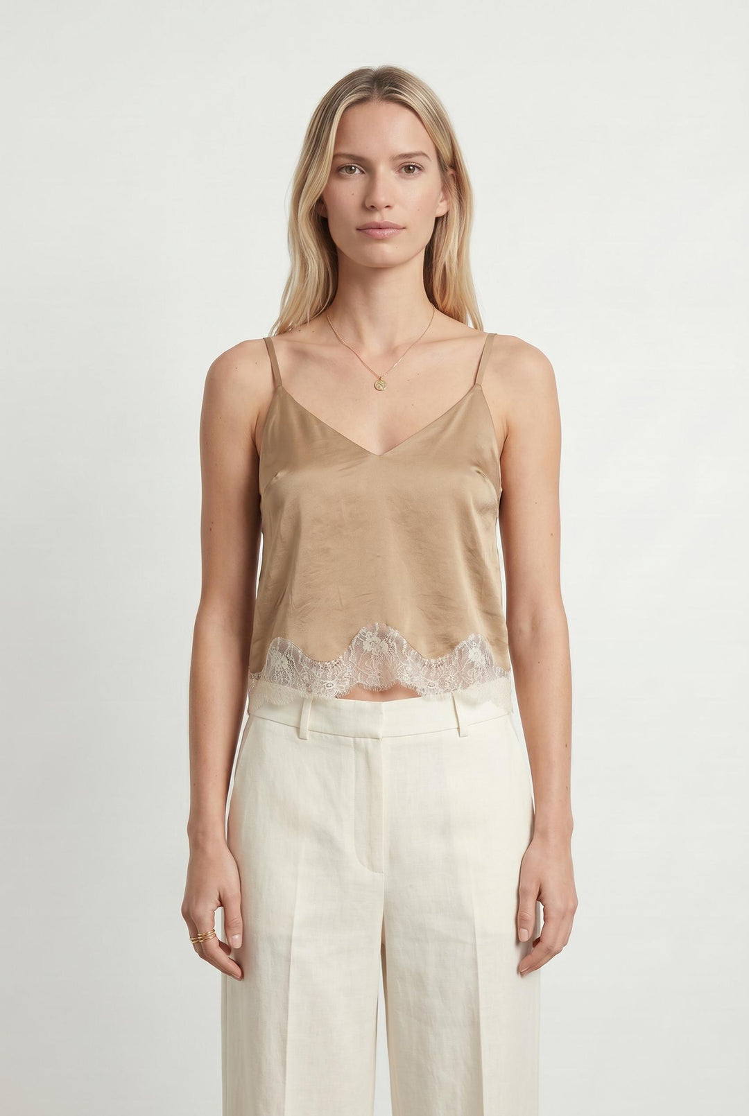 Caraco Or et Blanc - Taille M/38 de la marque Samsoe Samsoe | PARAD106651 - Vendu par Paradigme - Image 1