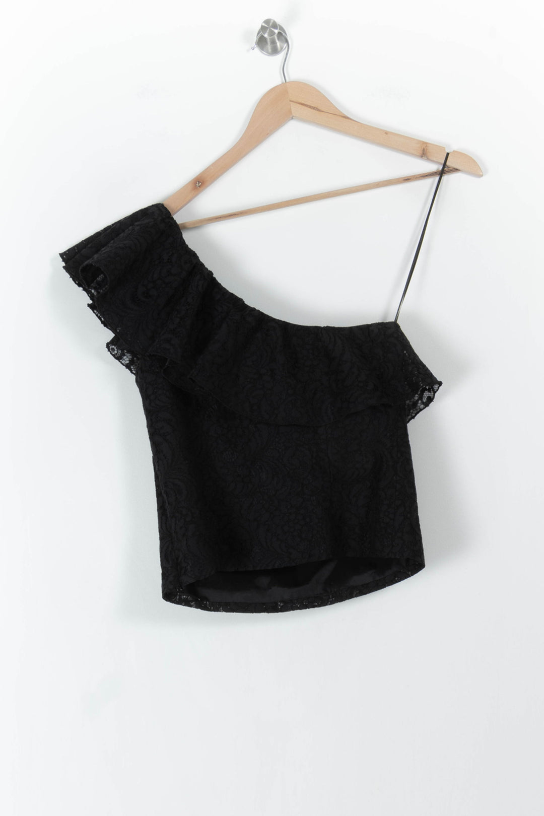 Top Asymétrique Noir - Taille S/36 de la marque Tara Jarmon | PARAD106653 - Vendu par Paradigme - Image 4
