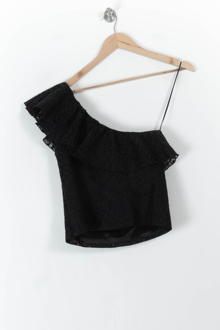 Top Asymétrique Noir - Taille S/36 de la marque Tara Jarmon | PARAD106653 - Vendu par Paradigme - Image 4