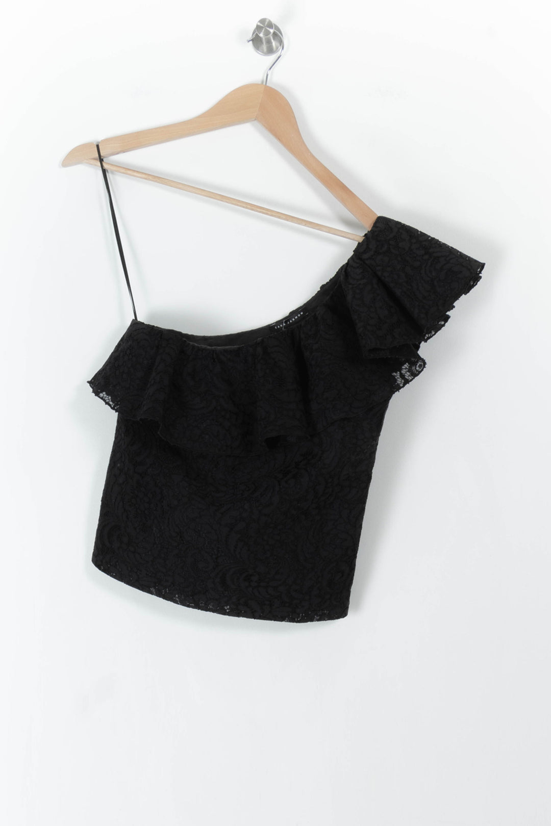 Top Asymétrique Noir - Taille S/36 de la marque Tara Jarmon | PARAD106653 - Vendu par Paradigme - Image 2