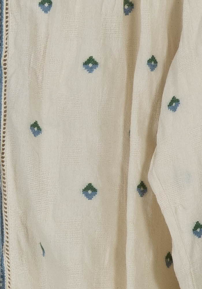 Blouse Beige et Verte - Taille S/36 de la marque Louizon | PARAD106661 - Vendu par Paradigme - Image 3