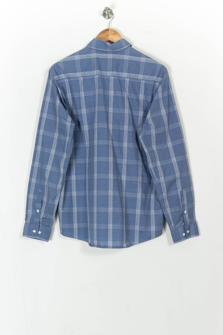 Chemise À Carreaux Bleue - Taille M/38 de la marque Ines de la Fressange Paris | PARAD106662 - Vendu par Paradigme - Image 4
