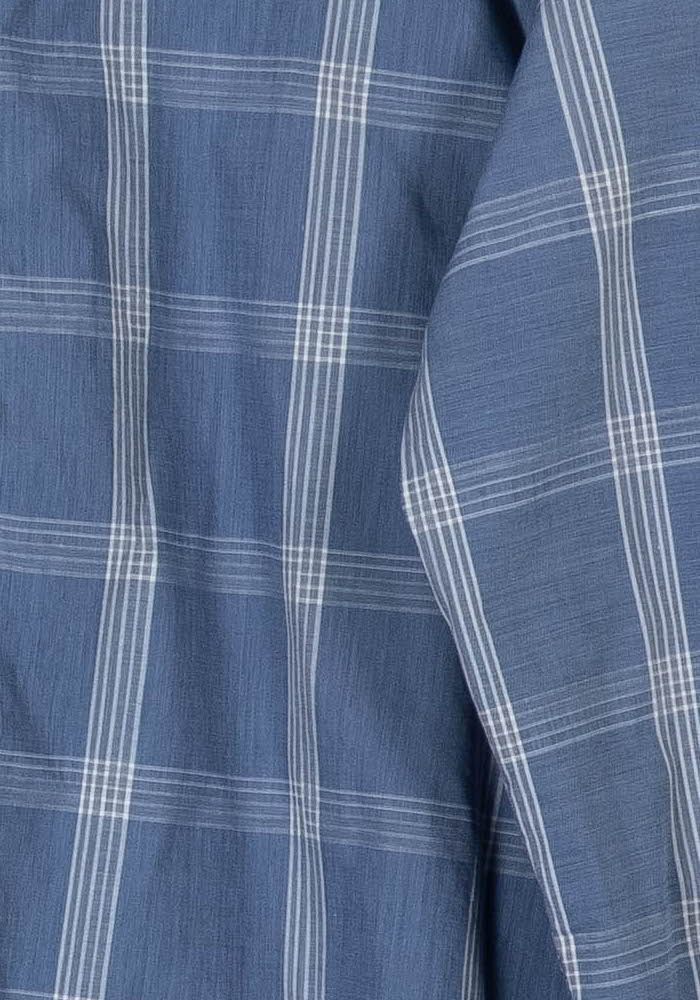 Chemise À Carreaux Bleue - Taille M/38 de la marque Ines de la Fressange Paris | PARAD106662 - Vendu par Paradigme - Image 3