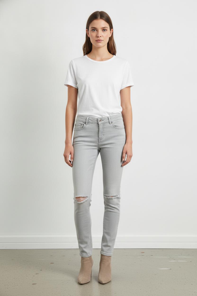 Jean Gris - Taille S/36 de la marque Maje | PARAD106667 - Vendu par Paradigme - Image 1