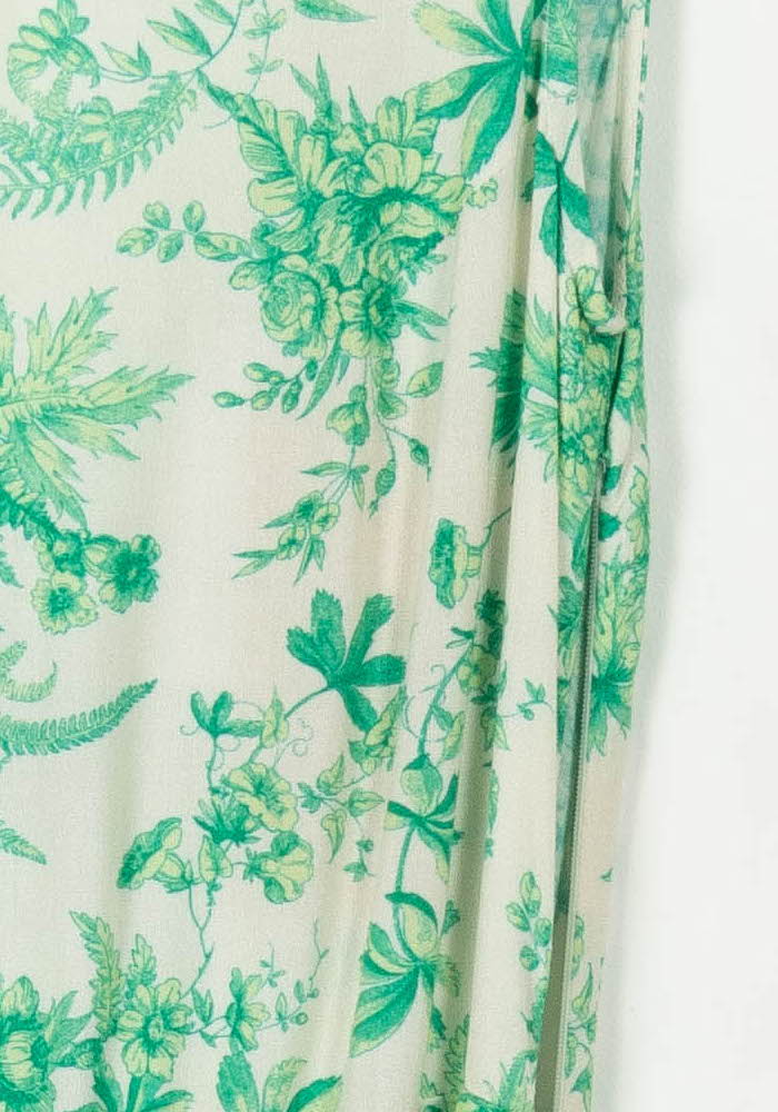 Robe Imprimée Verte et Blanche - Taille XS/34 de la marque Parisienne et Alors | PARAD106671 - Vendu par Paradigme - Image 3