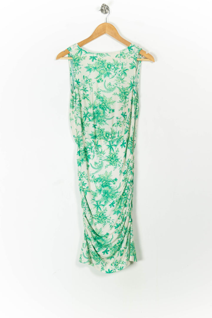 Robe Imprimée Verte et Blanche - Taille XS/34 de la marque Parisienne et Alors | PARAD106671 - Vendu par Paradigme - Image 2