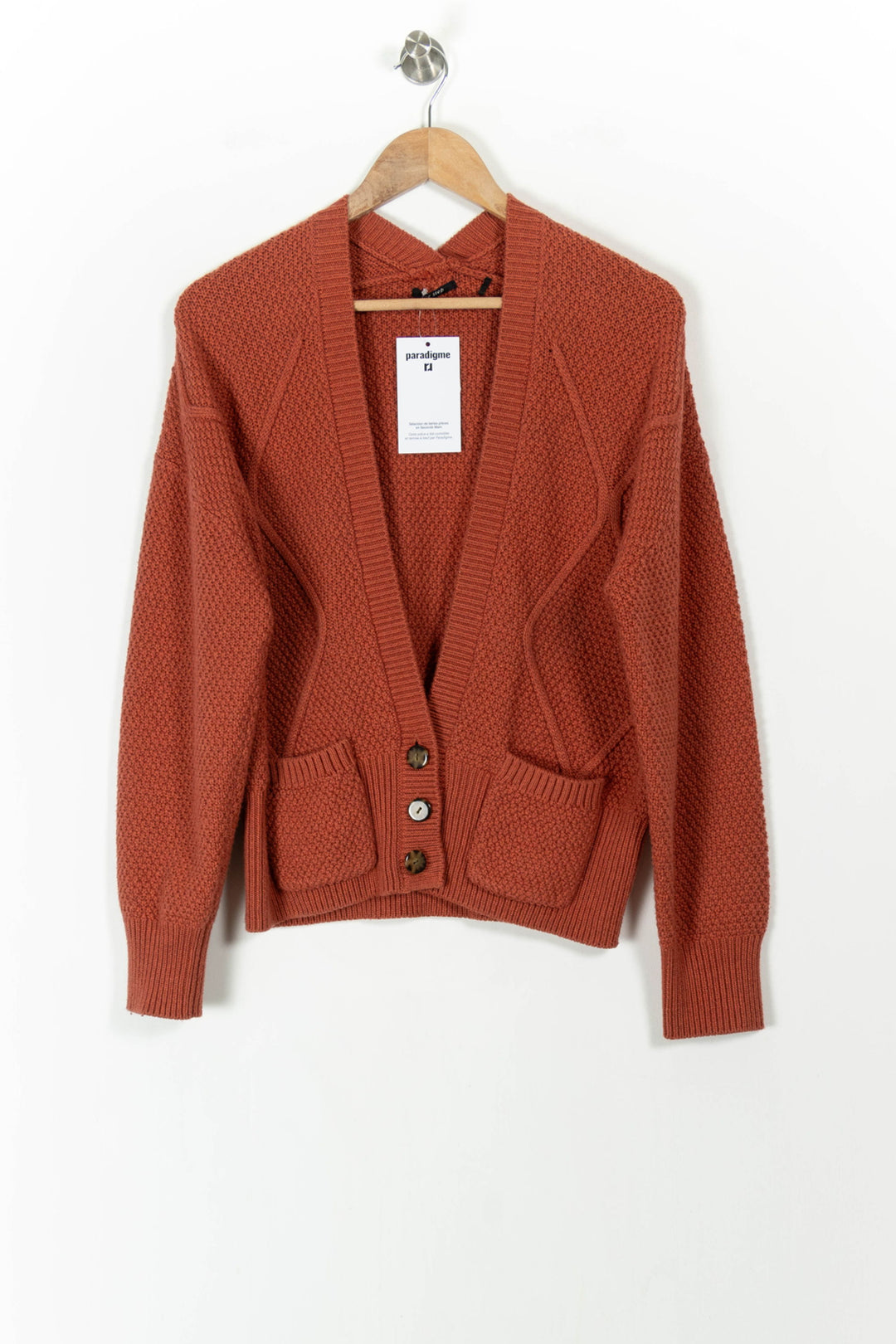 Cardigan Rouge - Taille XL/42 de la marque One Step | PARAD106672 - Vendu par Paradigme - Image 2